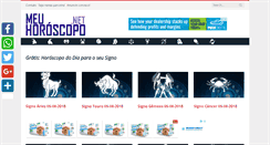 Desktop Screenshot of meuhoroscopo.net