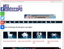 Tablet Screenshot of meuhoroscopo.net